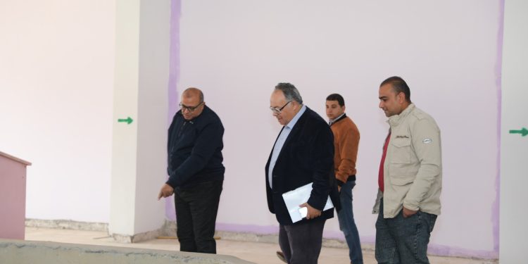 رئيس مياه المينا يتفقد اعمال تطوير واحلال تجديد محطة مياه أرض سلطان المرشحة بطاقة 475 ل\ث