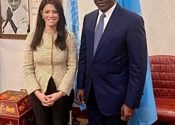 وزيرة التعاون الدولي تلتقي المستشار الخاص لأمين الأمم المتحدة للشئون الأفريقية خلال الدورة 46 من اجتماعات محافظي الصندوق الدولي للتنمية الزراعية