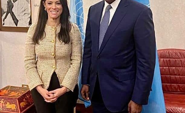 وزيرة التعاون الدولي تلتقي المستشار الخاص لأمين الأمم المتحدة للشئون الأفريقية خلال الدورة 46 من اجتماعات محافظي الصندوق الدولي للتنمية الزراعية