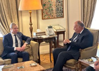 وزير الخارجية يستقبل المبعوث الأوروبي لعملية السلام في الشرق الأوسط
