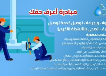 جهاز تنظيم المياه يوضح خطوات وإجراءات توصيل خدمة الصرف الصحي للأنشطة غير المنزلية