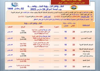 احتمال سقوط أمطار بنسبة 50% على القاهرة.. تعرف على تفاصيل طقس الجمعة