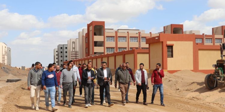 رئيس جهاز مدينة السادات يقوم بجولات تفقدية بالمشروعات الجارية بالمدينة