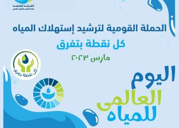 القابضة للمياه تطلق الحملة القومية لترشيد استهلاك المياه “كل نقطة بتفرق”.. بدءا من 10 مارس 