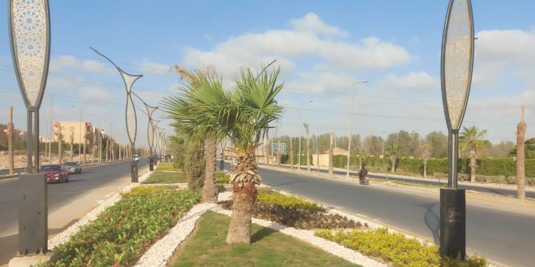 جهاز حدائق اكتوبر ينتهي من تطوير طريق زويل 30 يونيو