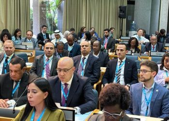 وزير الإسكان يلقى كلمة مصر فى اجتماع الدورة 2 لجمعية برنامج الأمم المتحدة للمستوطنات البشرية بنيروبى