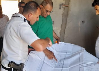 حملة مكبرة لإزالة مخالفات بناء بمنطقة “بيت الوطن” بمدينة الشيخ زايد