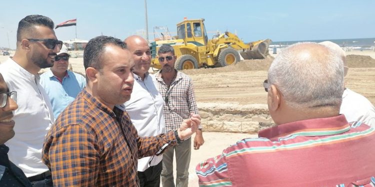 رئيس جهاز تنمية دمياط الجديدة أثناء تفقده لأعمال التطوير