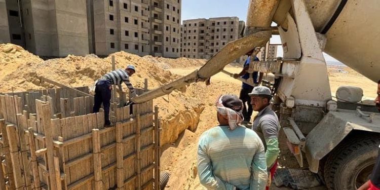 رئيس جهاز العبور الجديدة يتابع أعمال المرافق الجارية بـ460 قطعة أرض ضمن بيت الوطن وسكن كل المصريين 