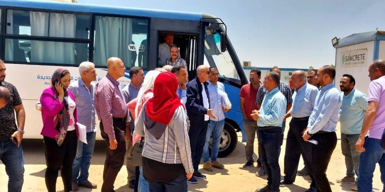 مسئولو الإسكان يتفقدون محطة رفع مياه بتكلفة 530 مليون جنيه وأعمال تطوير الطرق بمدينة بدر
