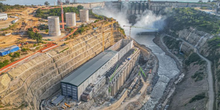 وزير الإسكان يتفقد سير العمل بمشروع سد “جوليوس نيريرى” الكهرومائية على نهر روفيجى بتنزانيا