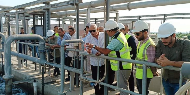 رئيس مياه البحيرة يتفقد محطات معالجة الصرف الصحي ويتابع سير وانتظام العمل بها