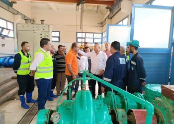 جولة تفقدية لرئيس مياه البحيرة لمحطة مياه أبتوك