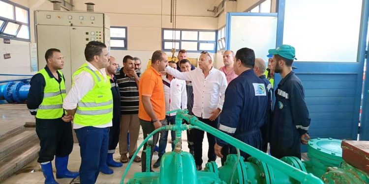 جولة تفقدية لرئيس مياه البحيرة لمحطة مياه أبتوك