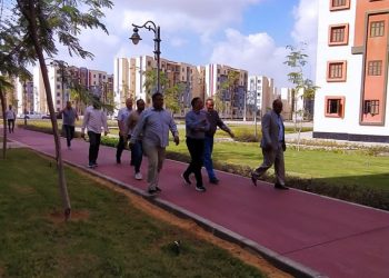 رئيس جهاز حدائق العاصمة يتفقد أعمال الطرق فى “سكن لكل المصريين”