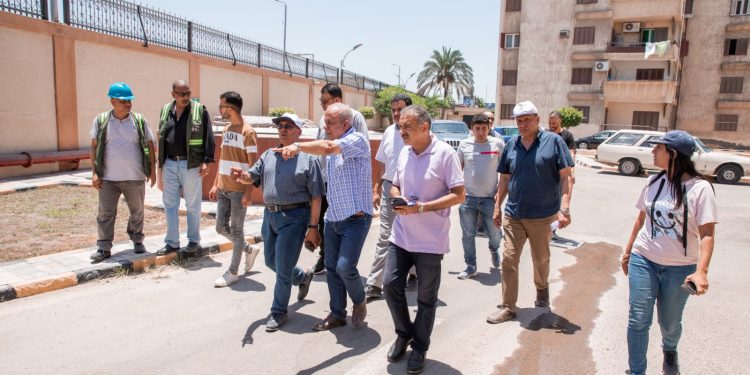 رئيس شركة مياه الشرب بالإسكندرية يتابع عمليات الإحلال والتجديد لخطوط المياه