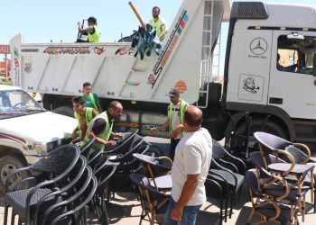 حملات على الإشغالات والتعديات على الطرق وأرصفة المشاة بمدن 6 أكتوبر و15 مايو وبدر والشيخ زايد