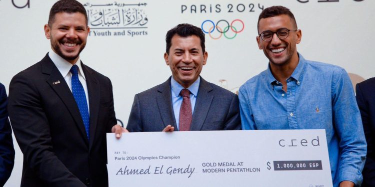 وزير الشباب يشهد حفل تكريم أبطال أولمبياد باريس 2024 برعاية Cred
