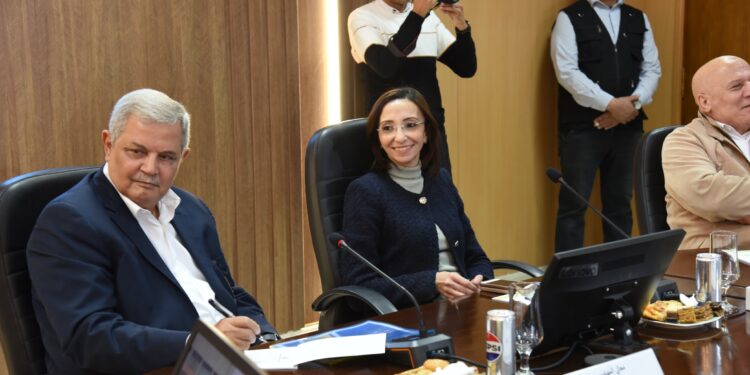 محافظ البحيرة ورئيس القابضة للمياه يشهدان عرضًا عن تطورات منظومة المياه والصرف  بالمحافظة حتى 2030