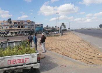 حملة لضبط وصلات المياه الخلسة بالنوبارية الجديدة..واستكمال أعمال التجميل بالمدينة