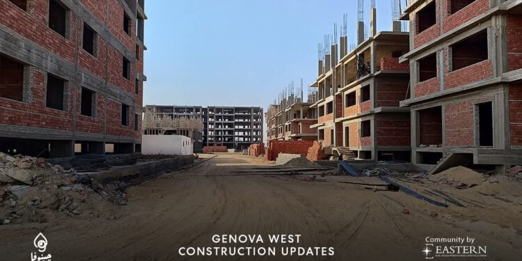 تنفيذ 65% من الانشاءات بمشروع «جينوفا ويست»..وبدء توصيل المرافق والبنية التحتية للمشروع