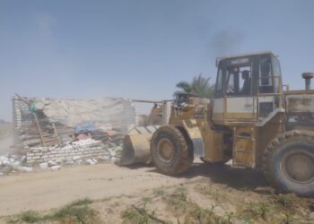 إزالة التعديات الواقعة على مساحة 507 أفدنة بمدينتي بنى سويف والفشن الجديدتين