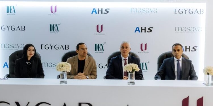 شراكة بين «EGYGAB » ومجموعة فنادق «U-Hotels لإدارة وتشغيل مشروع Masaya بسيدى عبدالرحمن