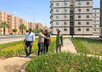 رئيس جهاز مدينة بدر يتفقد تطوير مدخل المدينة ومشروع الإسكان المتميز