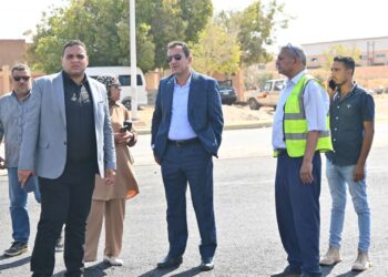 متابعة تطوير الطرق والمرافق بالمناطق الصناعية بمساحة 2560 فدانا بالعاشر من رمضان