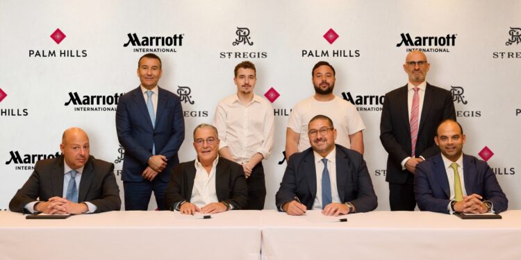بالم هيلز توقع اتفاقية مع ماريوت العالمية لتطوير فندق «سانت ريجيس، بالم هيلز– الجيزة»