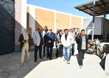 نائب رئيس الشركة القابضة ورئيس مياه دمياط يتابعون مشروعات «حياة كريمة» 