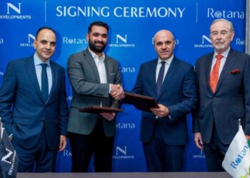نواصي العقارية توقّع عقد إدارة وتشغيل مشروع N LINE مع مجموعة روتانا العالمية ضمن مشروع NEST بالقاهره الجديده