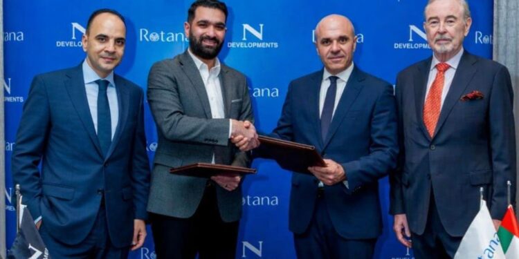 نواصي العقارية توقّع عقد إدارة وتشغيل مشروع N LINE مع مجموعة روتانا العالمية ضمن مشروع NEST بالقاهره الجديده